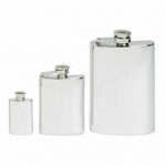 Pewter hip flasks