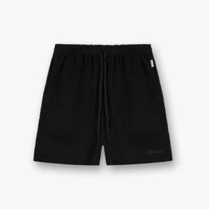 Represent Waffle Black Shorts