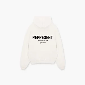Represent Owners Club Hoodie Flat White