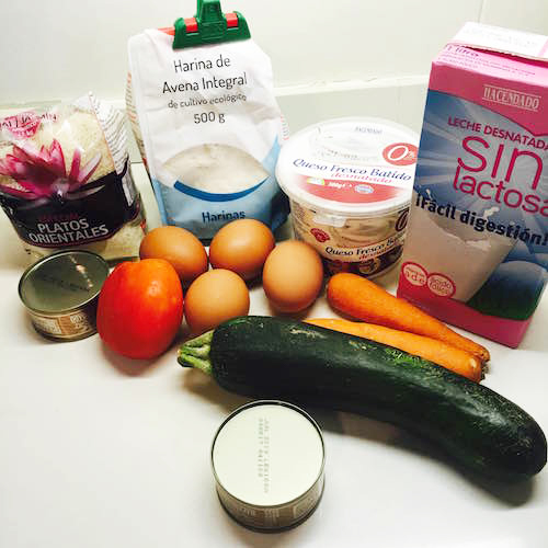 00. Ingredientes para el sushi de tortilla y atun en blog de fitness para mujeres y blog de recetas fitness