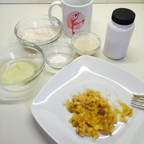 01. Ingredientes Mug cake fit en blog de recetas fitness y blog de fitness para mujeres