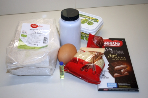 01. Ingredientes para galletas choco bombón en blog de recetas fitness