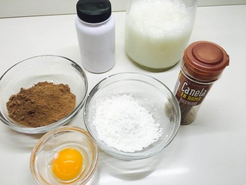 01. Ingredientes para las natillas de chocolate fitness en blog de fitness para mujeres y blog de recetas fitness