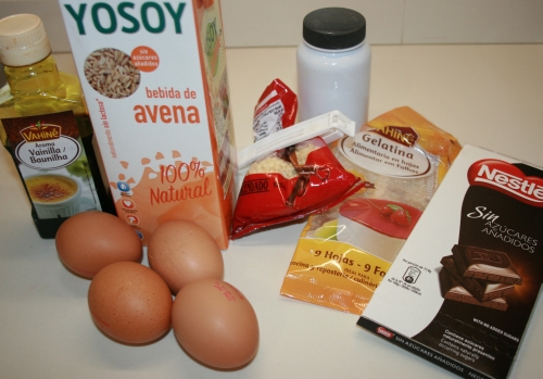 01. Ingredientes para mousse de vainilla y almendras en blog de recetas fitness y blog de fitness