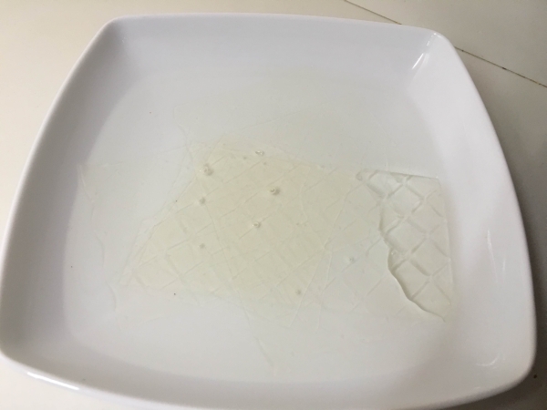 02.Gelatina hidratada para la mousse de frambuesa fit en blog de fitness para mujeres y blog de recetas fitness