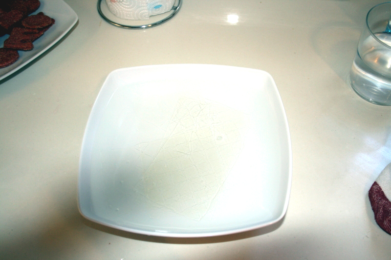 02. hidratamos las gelatinas para mousse de vainilla y almendras en blog de recetas fitness y blog de fitness