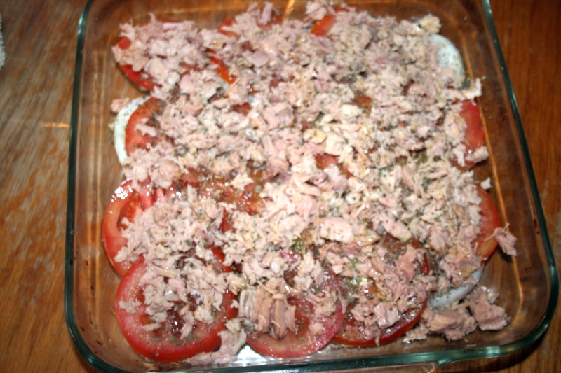 03. Atun para Pastel de verduras y atún bajo en grasas en blog de fitness para mujer