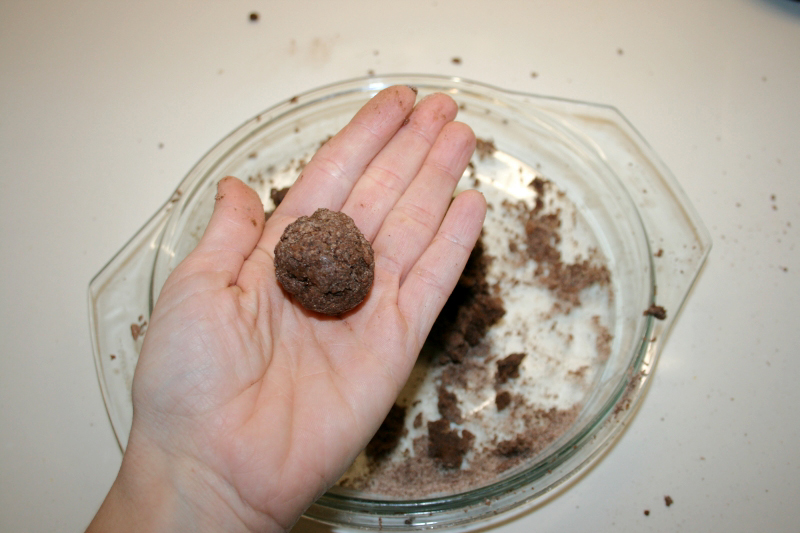 04. Hacer las bolas para las Trufas recuperadoras post ejercicio en blog de recetas fitness y blog de fitness para mujeres