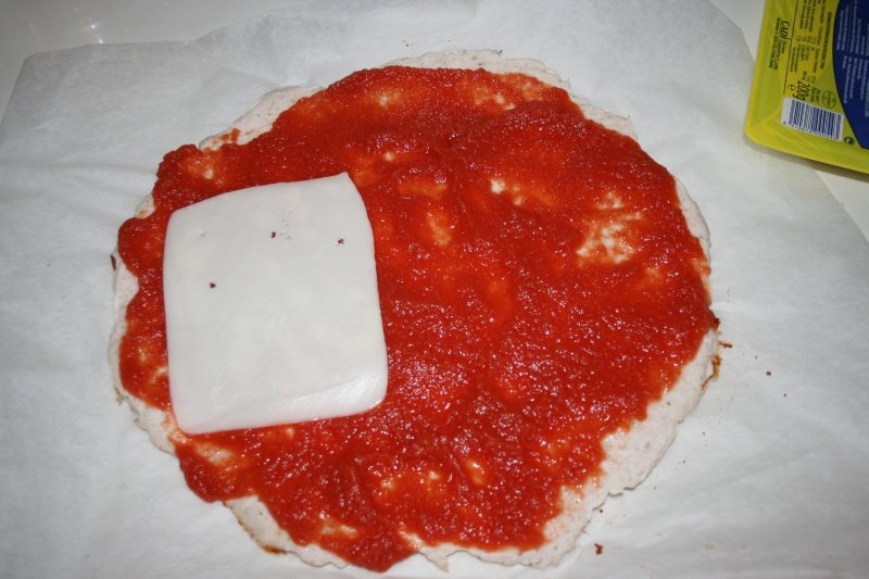 04. Preparación de la pizza fit en blog de nutrición