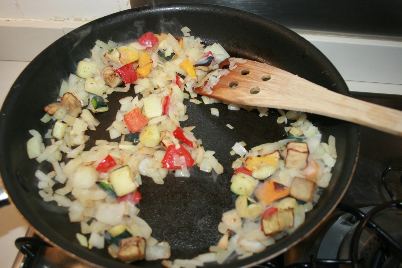 04. la verdura de los pimientos rellenos