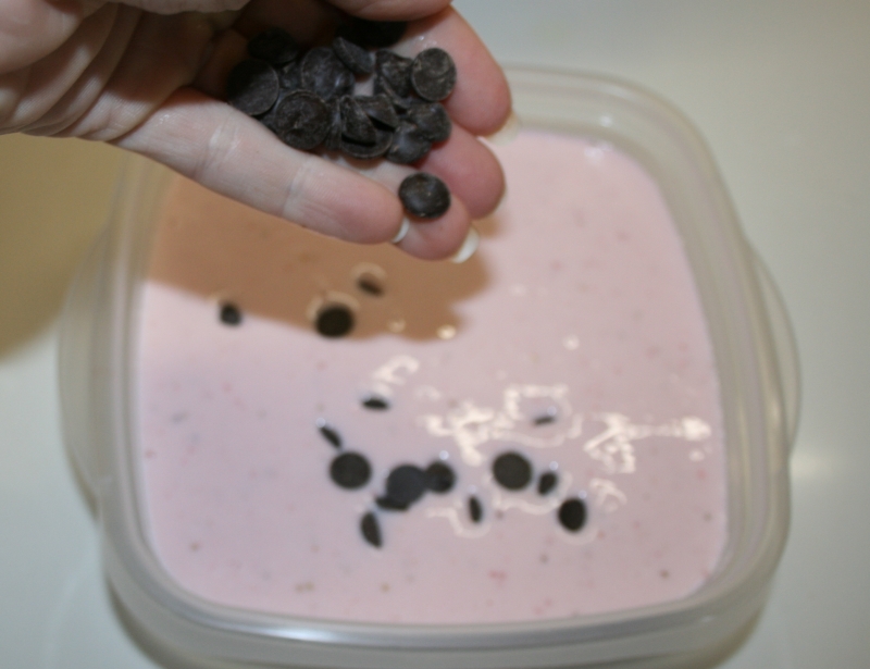 05. Recetas fitness con chocolate para sorbete de fresa