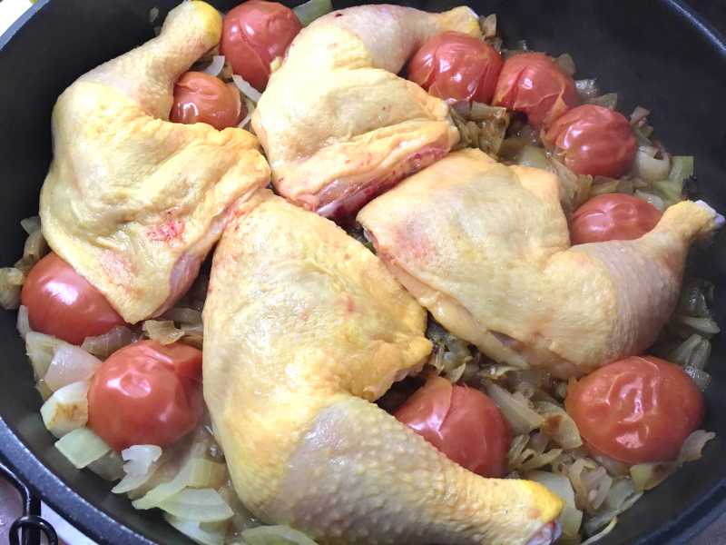 06. Todo a la sartén para el pollo con chalotas en blog de recetas fitness y blog de fitness para mujeres