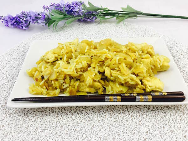 07. Bodegon con el risotto al estilo tahi con pollo en blog de recetas fitness y blog de fitness para mujeres