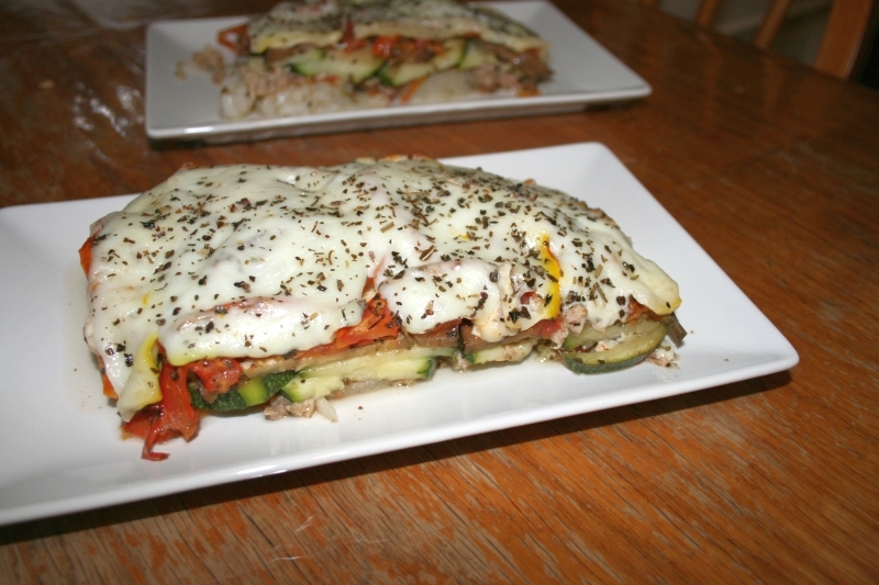 08. Bodegon Pastel de verduras y atún bajo en grasas en blog de fitness para mujer