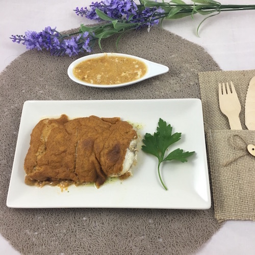 08. Bodegon pequeno con el rape al horno con almendras y tomate en blog de recetas fitness y blog de fitness para mujeres copia