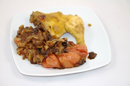 09. Presentación del pollo con chalotas en blog de recetas fitness y blog de fitness para mujeres pequeña