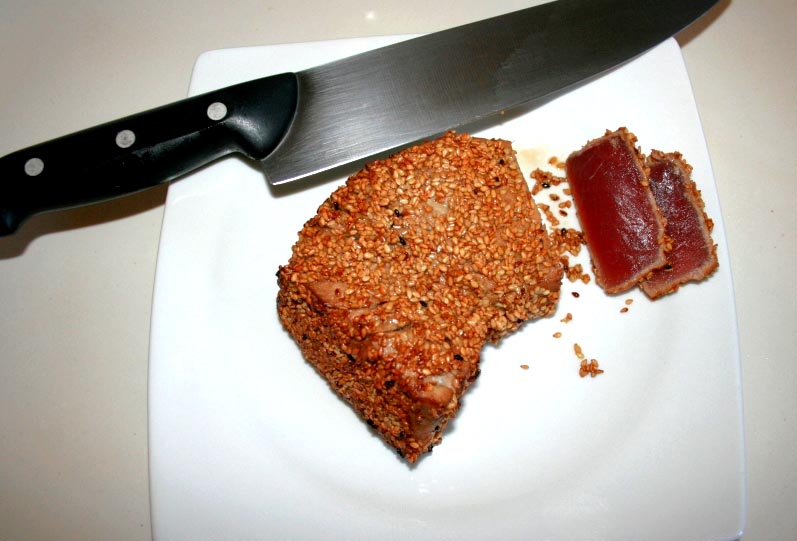 09. cortar el tataki de atún en blog de nutrición