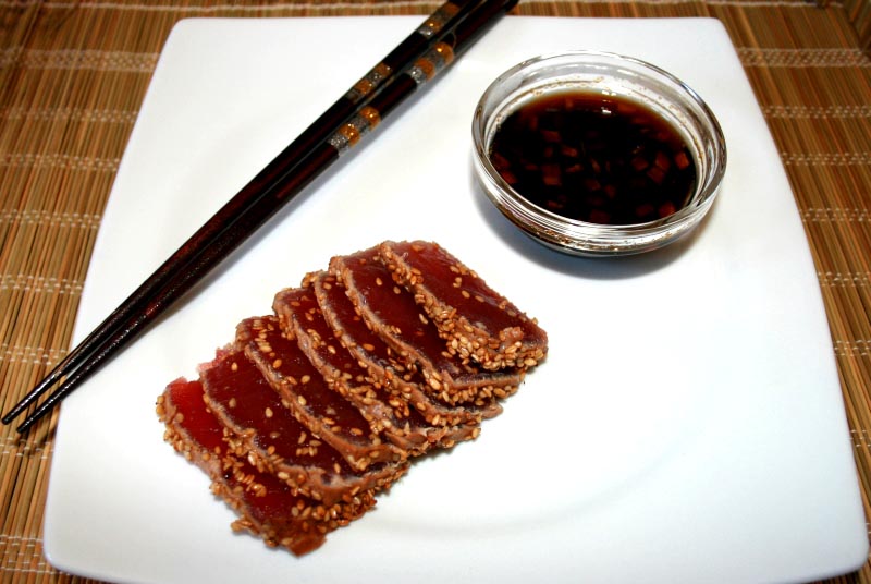 11. presentación del tataki de atún en blog de nutrición