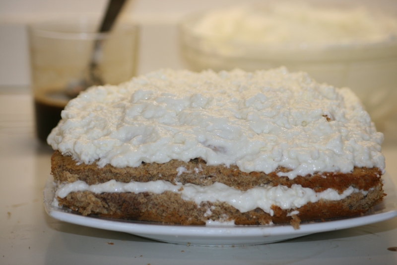 12. Montaje de la receta fitness de tiramisú