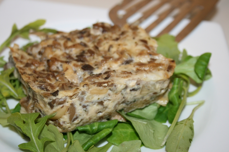 14. Bodegón del pastel de setas fitness en blog de recetas fitness pequeña