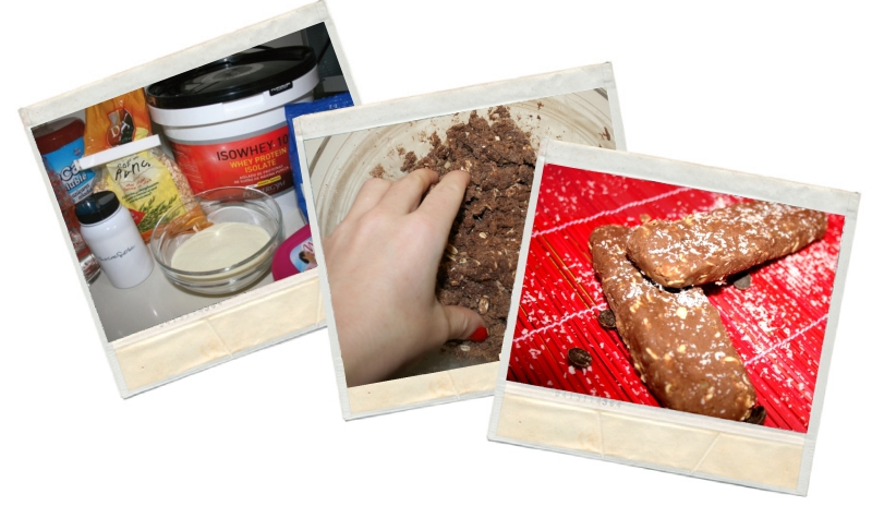 Barritas proteicas caseras de chocolate en blog de fitness y nutrición