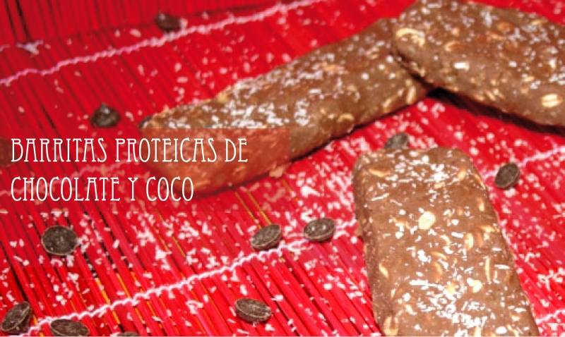 Barritas proteicas caseras de chocolate en blog de fitness y nutrición REDES