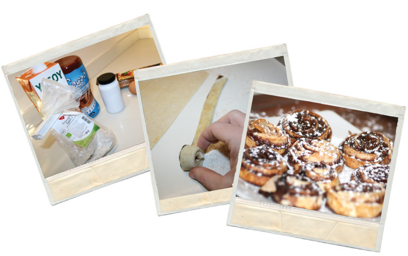 Hojaldres de nocilla fitness en blog de recetas fitness