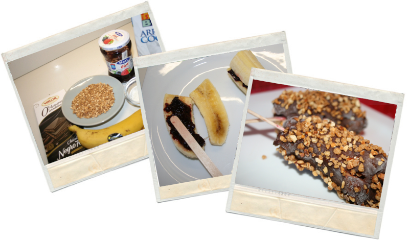 Piruletas de plátano en blog de fitness y nutrición con recetas fitness