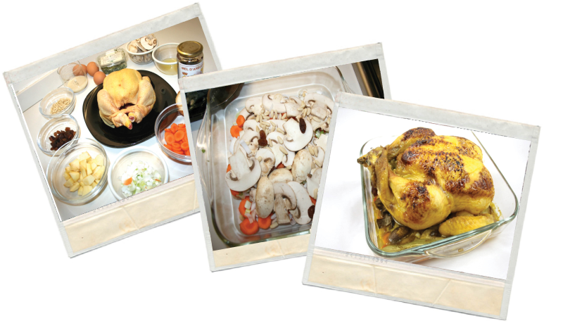 Pollo al horno relleno a la miel y limón en blog de recetas fitness