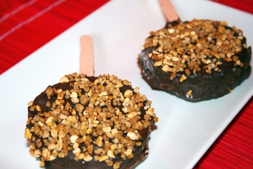 piruletas de manzana crujientes en blog de fitness