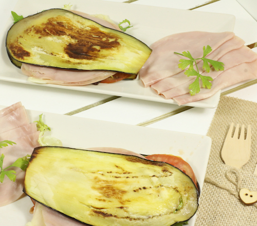 sandwich fitness de berenjena en blog de recetas fitness